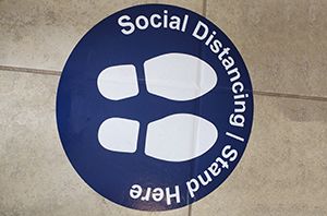 Social Distancing Floor Graphic